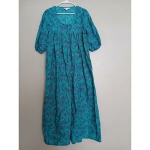 Only Necessities Dress Medium Nightgown Cottage Core Pockets House Mumu Pockets